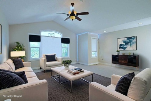 55 Tuscany Estates Drive Nw, Calgary, AB - Indoor Photo Showing Living Room