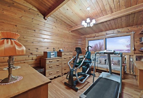 16102 273 Avenue East, Rural Foothills County, AB - Indoor Photo Showing Gym Room