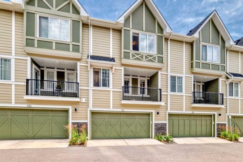 621 Nolanlake Villas Nw, Calgary, AB - Outdoor With Balcony With Facade