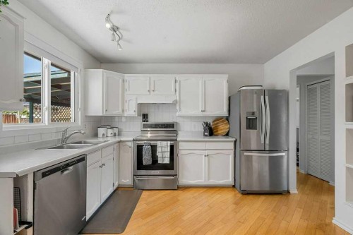 159 Rundlehorn Crescent Ne, Calgary, AB - Indoor Photo Showing Kitchen With Stainless Steel Kitchen With Double Sink