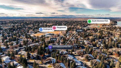 204 Paliswood Park Sw, Calgary, AB - Outdoor With View