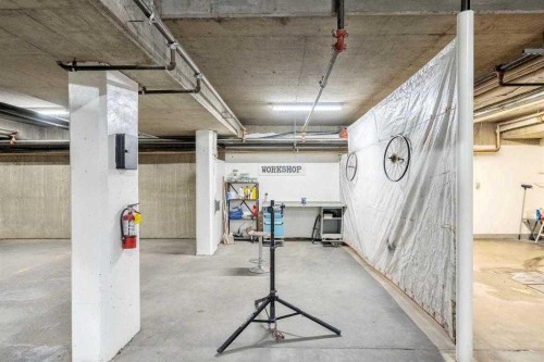 101-8 Hemlock Crescent Sw, Calgary, AB - Indoor Photo Showing Garage