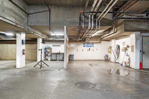 101-8 Hemlock Crescent Sw, Calgary, AB - Indoor Photo Showing Garage