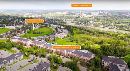 101-8 Hemlock Crescent Sw, Calgary, AB - Outdoor With View