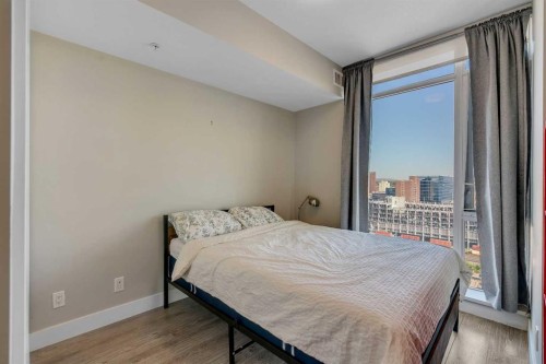 1501-1122 3 Street Se, Calgary, AB - Indoor Photo Showing Bedroom