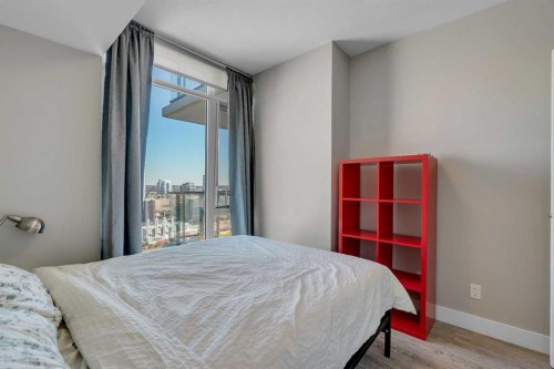 1501-1122 3 Street Se, Calgary, AB - Indoor Photo Showing Bedroom