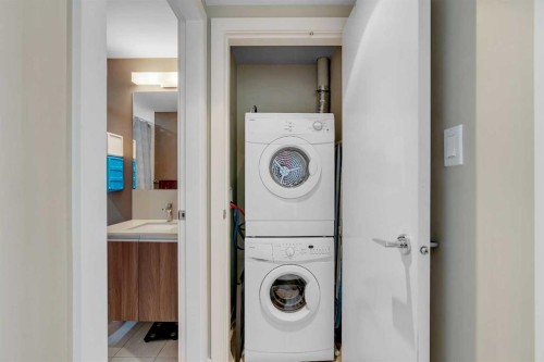 1501-1122 3 Street Se, Calgary, AB - Indoor Photo Showing Laundry Room