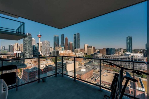 1501-1122 3 Street Se, Calgary, AB - Outdoor With Balcony With View