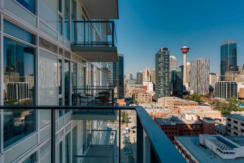 1501-1122 3 Street Se, Calgary, AB - Outdoor With Balcony