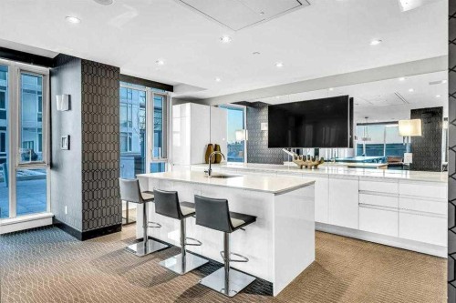 1501-1122 3 Street Se, Calgary, AB - Indoor Photo Showing Kitchen With Upgraded Kitchen