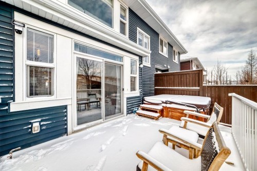 570 River Heights Crescent, Cochrane, AB - Outdoor With Deck Patio Veranda