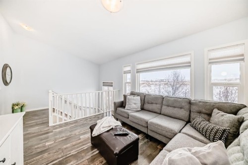 570 River Heights Crescent, Cochrane, AB - Indoor Photo Showing Living Room