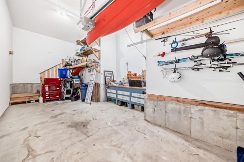 570 River Heights Crescent, Cochrane, AB - Indoor Photo Showing Garage