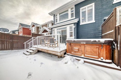 570 River Heights Crescent, Cochrane, AB - Outdoor With Deck Patio Veranda