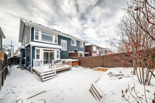 570 River Heights Crescent, Cochrane, AB - Outdoor With Deck Patio Veranda