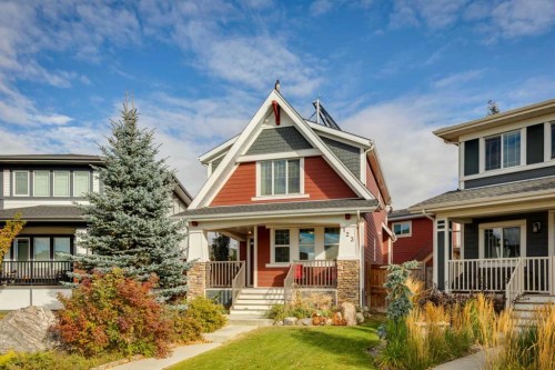 123 Marquis Green Se, Calgary, AB - Outdoor With Deck Patio Veranda With Facade