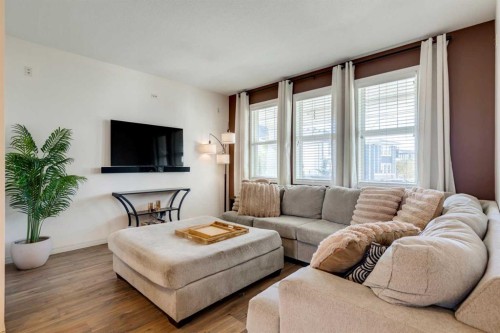 123 Marquis Green Se, Calgary, AB - Indoor Photo Showing Living Room
