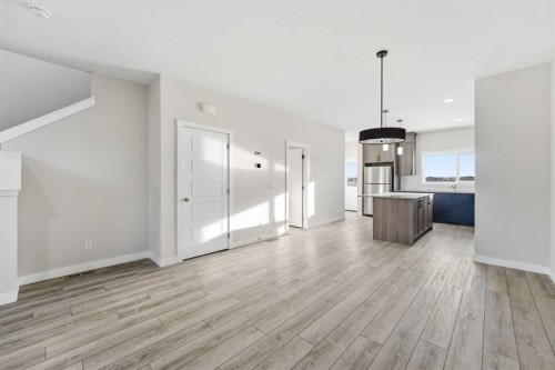 313 Cobblestone Gate Sw, Airdrie, AB - Indoor Photo Showing Kitchen With Upgraded Kitchen