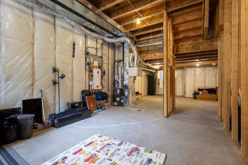 317 Masters Road Se, Calgary, AB - Indoor Photo Showing Basement