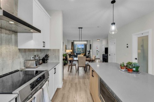 315 Wolf Creek Way Se, Calgary, AB - Indoor Photo Showing Kitchen With Upgraded Kitchen