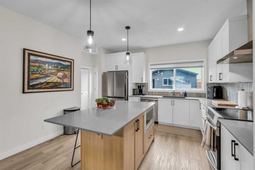 315 Wolf Creek Way Se, Calgary, AB - Indoor Photo Showing Kitchen With Upgraded Kitchen