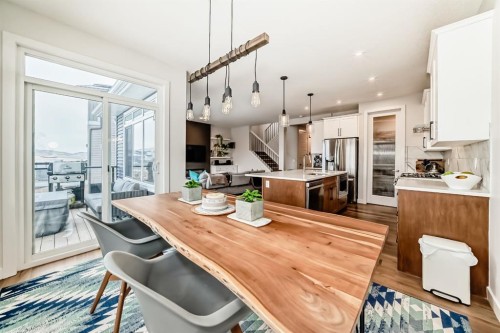 280 Precedence View, Cochrane, AB - Indoor Photo Showing Dining Room