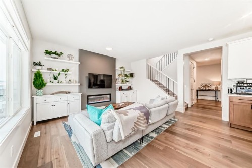 280 Precedence View, Cochrane, AB - Indoor Photo Showing Living Room