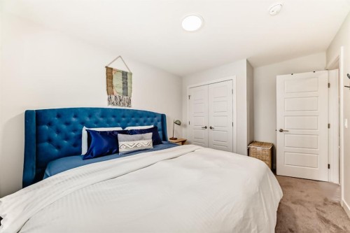 280 Precedence View, Cochrane, AB - Indoor Photo Showing Bedroom