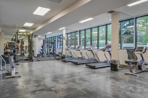 538-222 Riverfront Avenue Sw, Calgary, AB - Indoor Photo Showing Gym Room