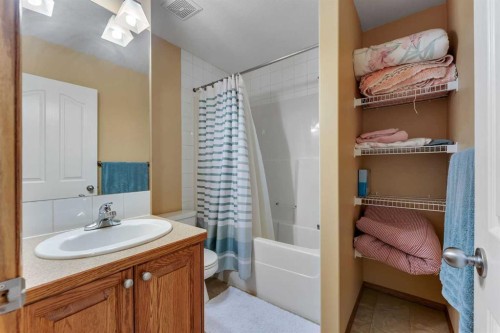 214 Saddlemont Boulevard Ne, Calgary, AB - Indoor Photo Showing Bathroom
