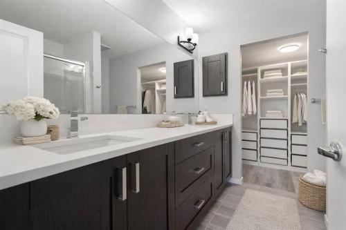 302-200 Harvest Hills Place Ne, Calgary, AB - Indoor Photo Showing Bathroom