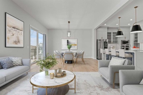 137 Waters Edge Drive, Heritage Pointe, AB - Indoor Photo Showing Living Room