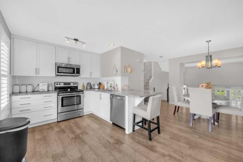 45 Auburn Meadows Way Se, Calgary, AB - Indoor Photo Showing Kitchen With Stainless Steel Kitchen With Upgraded Kitchen