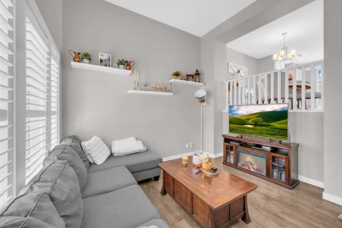 45 Auburn Meadows Way Se, Calgary, AB - Indoor Photo Showing Other Room With Fireplace