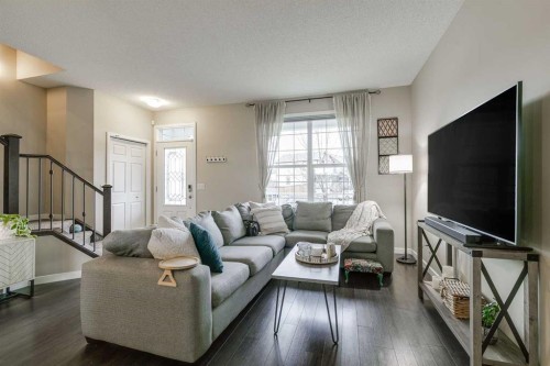 114 Cranford Bay Se, Calgary, AB - Indoor Photo Showing Living Room