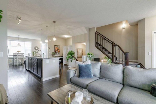 114 Cranford Bay Se, Calgary, AB - Indoor Photo Showing Living Room