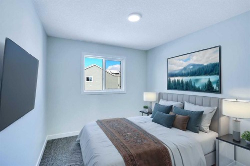 239 Savoy Landing Se, Calgary, AB - Indoor Photo Showing Bedroom
