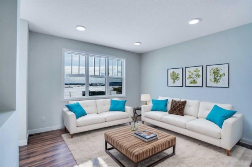 239 Savoy Landing Se, Calgary, AB - Indoor Photo Showing Living Room