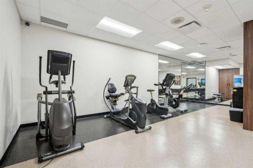 202A-500 Eau Claire Avenue Sw, Calgary, AB - Indoor Photo Showing Gym Room