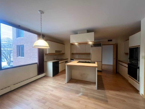 202A-500 Eau Claire Avenue Sw, Calgary, AB - Indoor Photo Showing Kitchen