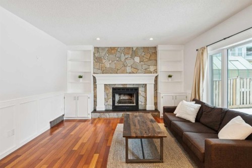 2208 Sirocco Drive Sw, Calgary, AB - Indoor Photo Showing Living Room With Fireplace