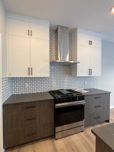 342 Baywater Common Sw, Airdrie, AB - Indoor Photo Showing Kitchen