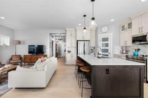 13 Royal Birch Park Nw, Calgary, AB - Indoor Photo Showing Kitchen With Stainless Steel Kitchen With Upgraded Kitchen