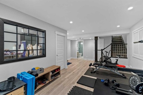 13 Royal Birch Park Nw, Calgary, AB - Indoor Photo Showing Gym Room