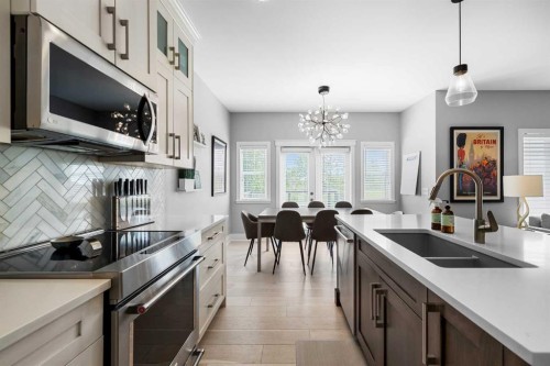 13 Royal Birch Park Nw, Calgary, AB - Indoor Photo Showing Kitchen With Double Sink With Upgraded Kitchen