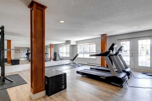 106-35 Richard Court Sw, Calgary, AB - Indoor Photo Showing Gym Room