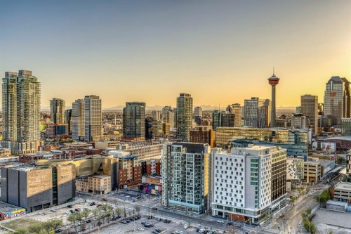 1403-615 6 Avenue Se, Calgary, AB - Outdoor With View