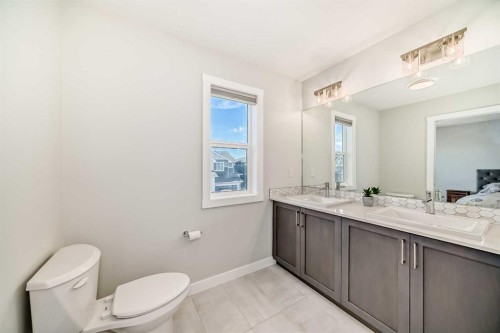 934 Cobblemore Common Sw, Airdrie, AB - Indoor Photo Showing Bathroom