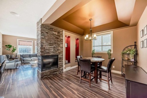 97 Auburn Glen Drive Se, Calgary, AB - Indoor With Fireplace