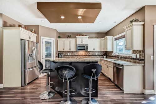 97 Auburn Glen Drive Se, Calgary, AB - Indoor Photo Showing Kitchen With Stainless Steel Kitchen With Upgraded Kitchen